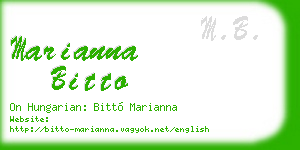 marianna bitto business card